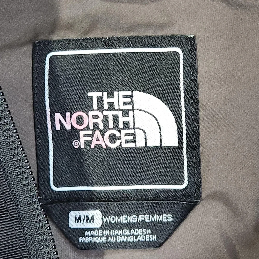 The North Face Rain Coat Womens Medium Brown Hooded Long Lightweight Parka Zip